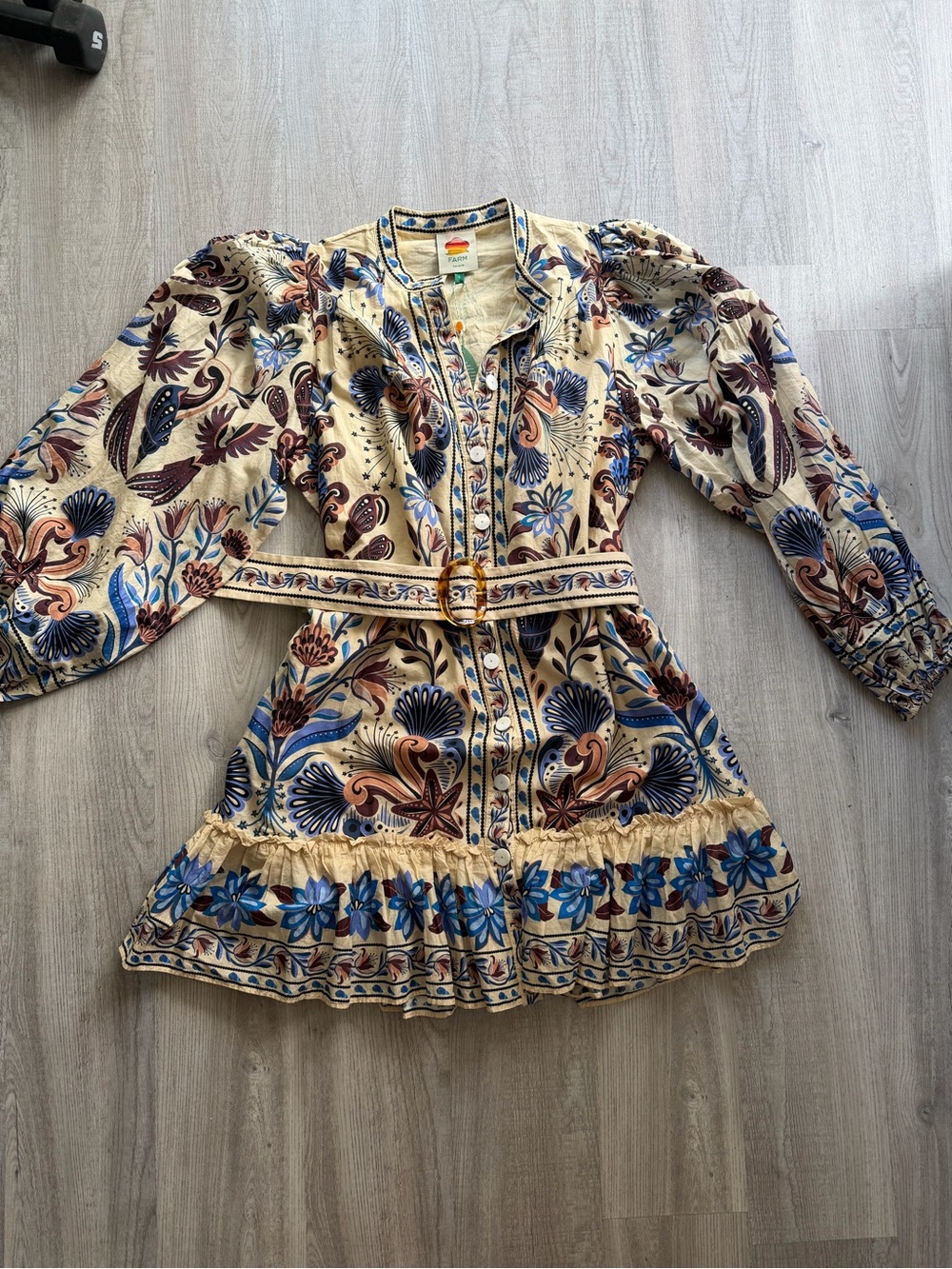 Farm Rio Belted Mini Dress - Picture 2 of 3